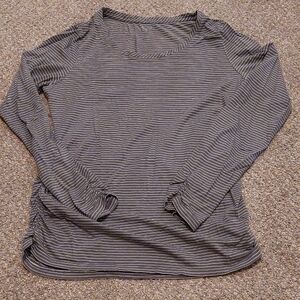 Garnet Hill Striped Lounge Shirt